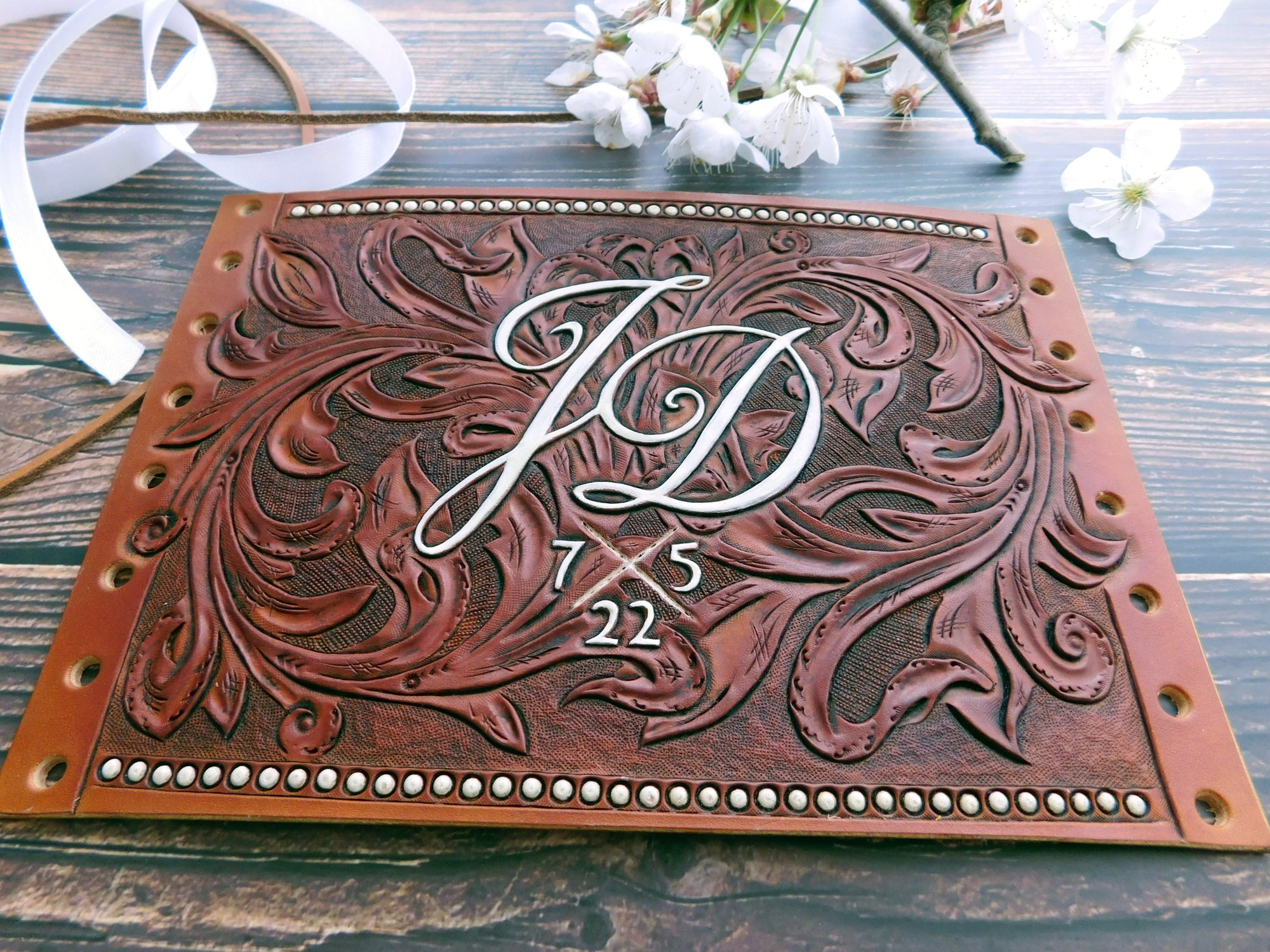 Custom Tooled Bouquet Wrap