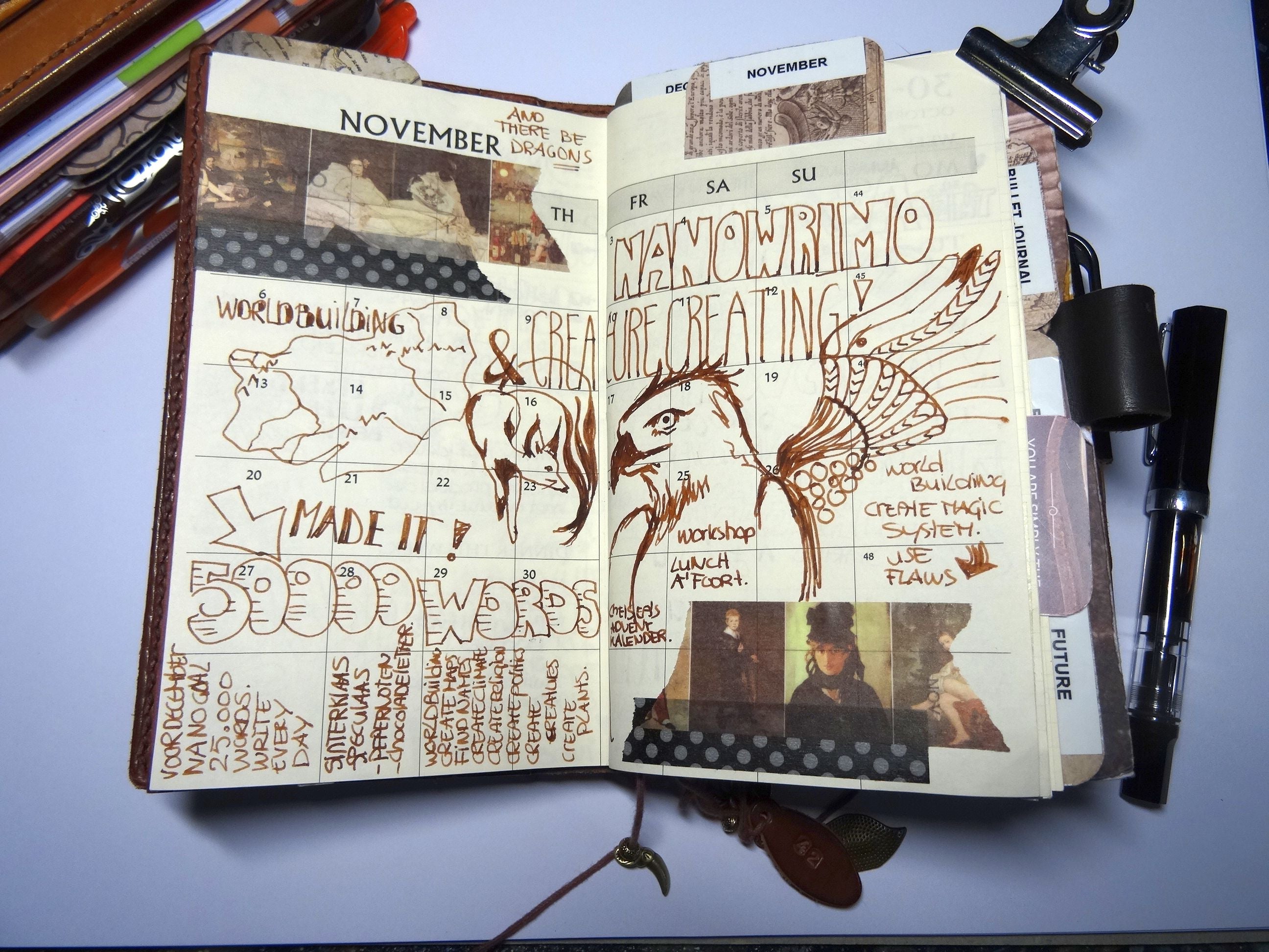 My Planner Last Month, November 2017