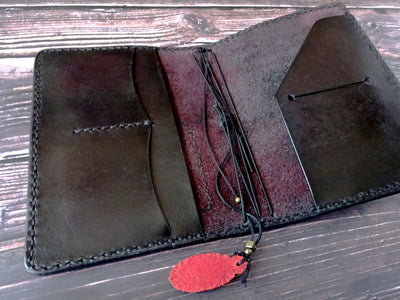Showcase #39, A6 business, Traveler's Notebook, Falcon Travelers, traveler's notebook, leren notitieboek, leer bewerken, leatherwork