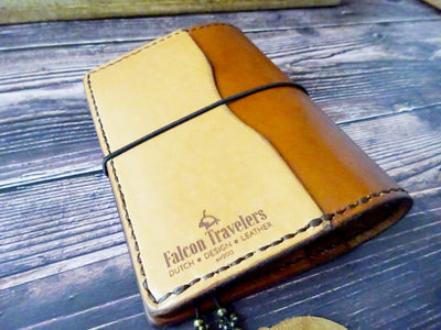 A6 Business, Showcase #038, Traveler's Notebook, Falcon Travelers, traveler's notebook, leren notitieboek, leer bewerken, leatherwork