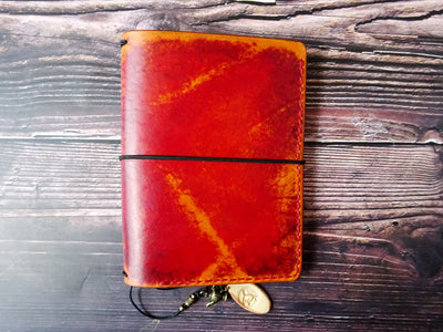 A6 Professional, Showcase #011, Traveler's Notebook, Falcon Travelers, traveler's notebook, leren notitieboek, leer bewerken, leatherwork