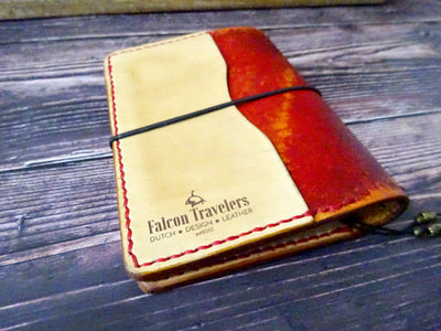 A6 Professional, Showcase #011, Traveler's Notebook, Falcon Travelers, traveler's notebook, leren notitieboek, leer bewerken, leatherwork