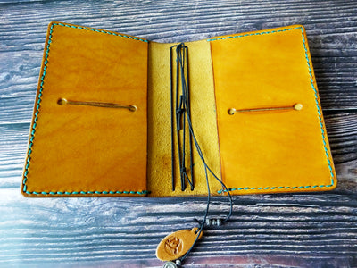 A6 Professional, Showcase #002, Traveler's Notebook, Falcon Travelers, traveler's notebook, leren notitieboek, leer bewerken, leatherwork