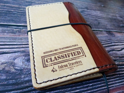 FN Business, Showcase #062, Traveler's Notebook, Falcon Travelers, traveler's notebook, leren notitieboek, leer bewerken, leatherwork