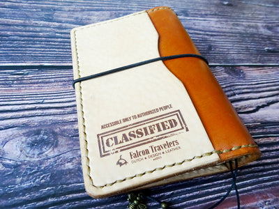FN Business, Showcase #067, Traveler's Notebook, Falcon Travelers, traveler's notebook, leren notitieboek, leer bewerken, leatherwork