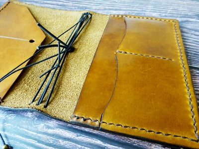 FN Business, Showcase #058, Traveler's Notebook, Falcon Travelers, traveler's notebook, leren notitieboek, leer bewerken, leatherwork