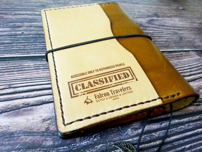 FN Business, Showcase #058, Traveler's Notebook, Falcon Travelers, traveler's notebook, leren notitieboek, leer bewerken, leatherwork