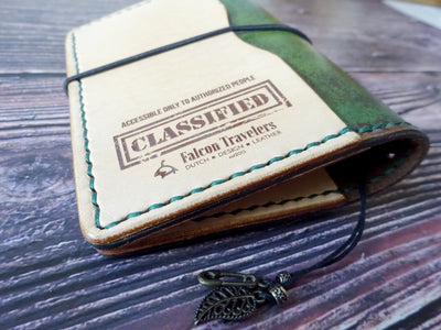 PP Professional, Showcase #049, Traveler's Notebook, Falcon Travelers, traveler's notebook, leren notitieboek, leer bewerken, leatherwork