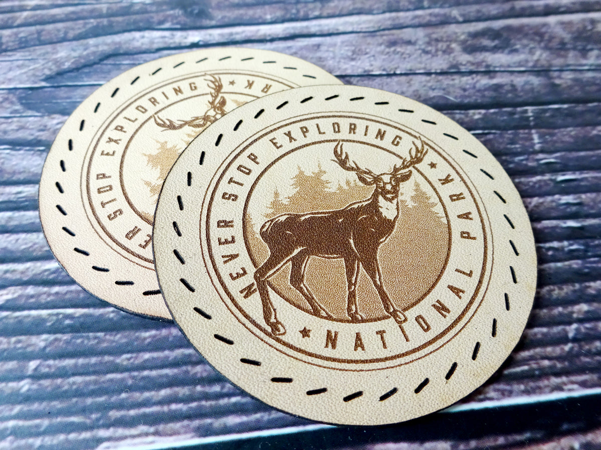 Leather Patch, National Park, Leather Accesories, Falcon Travelers, traveler's notebook, leren notitieboek, leer bewerken, leatherwork