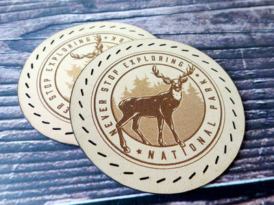Leather Patch, National Park, Leather Accesories, Falcon Travelers, traveler's notebook, leren notitieboek, leer bewerken, leatherwork