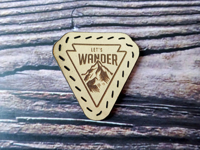 Leather Patch, Let's Wander, Leather Accesories, Falcon Travelers, traveler's notebook, leren notitieboek, leer bewerken, leatherwork