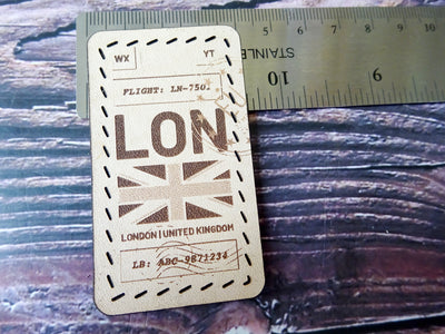 Leather Patch, London, Leather Accesories, Falcon Travelers, traveler's notebook, leren notitieboek, leer bewerken, leatherwork