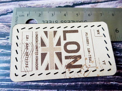 Leather Patch, London, Leather Accesories, Falcon Travelers, traveler's notebook, leren notitieboek, leer bewerken, leatherwork