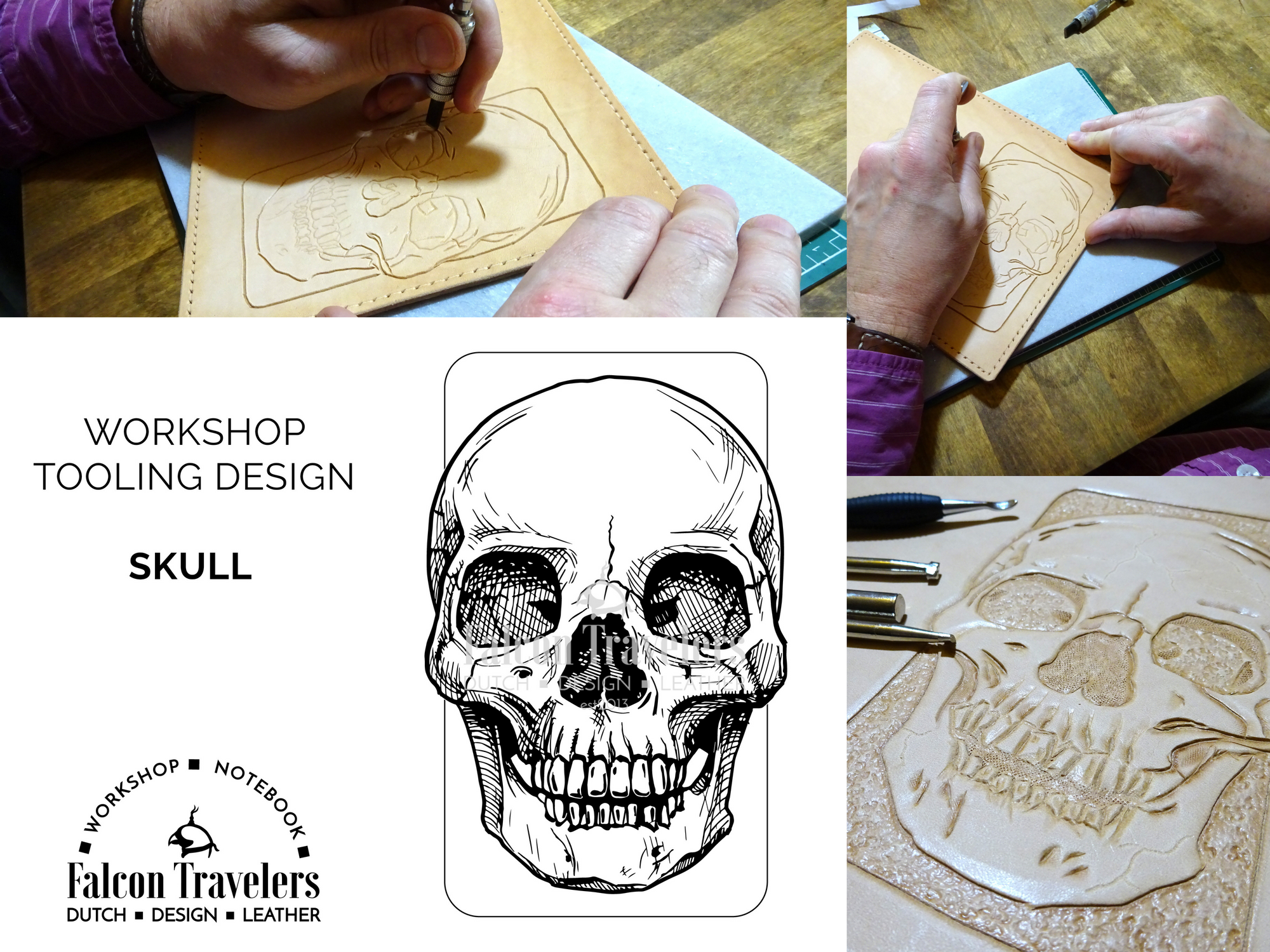 Workshop: Travelers Notebook, Tooling and/or Sewing, Professional style