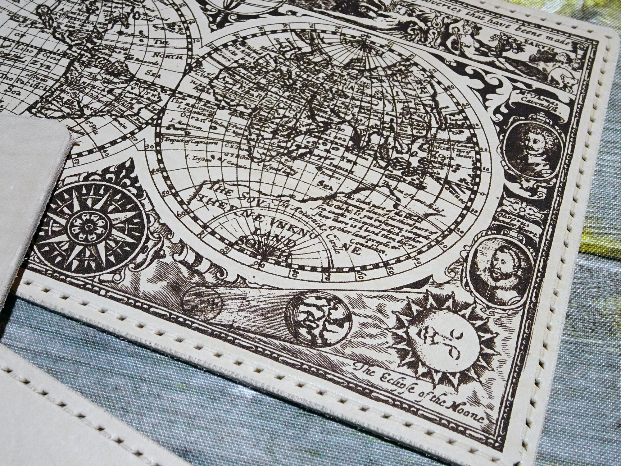 Engraved Antique World Map Add-On - Falcon Travelers