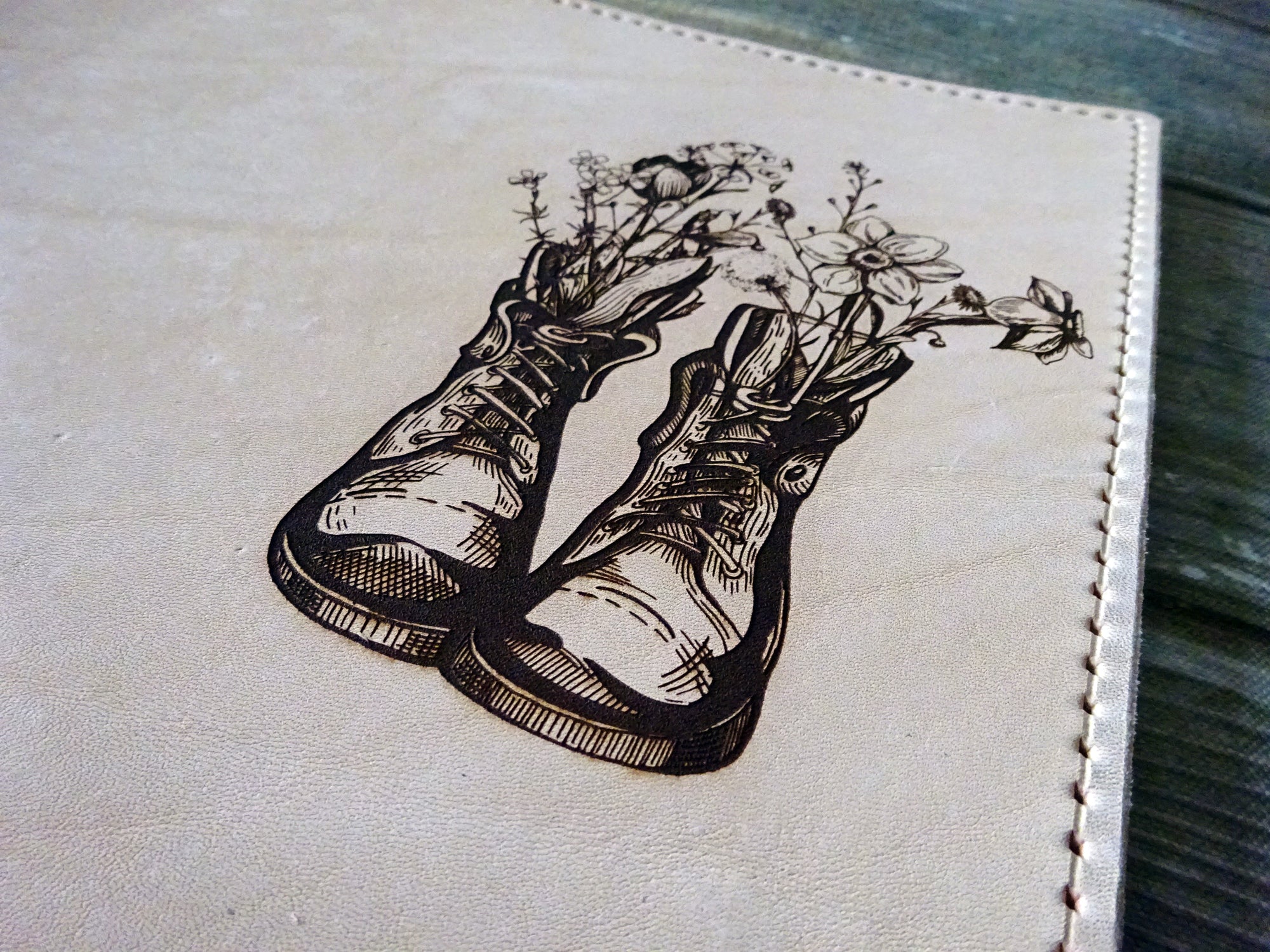 Engraved Boots Add-On - Falcon Travelers