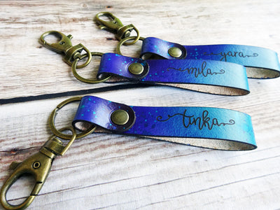 Leather Key-Fob with Bridle Hook, Falcon Travelers, Leather Accesories, Lady Falcon, Travelers, Notebook, Traveler's, Journaling, Planner, writing, leather, cover