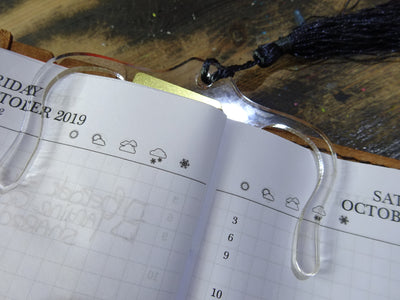 Acrylic Page Holder, Falcon Travelers, Leather Accesories, Lady Falcon, Travelers, Notebook, Traveler's, Journaling, Planner, writing, leather, cover