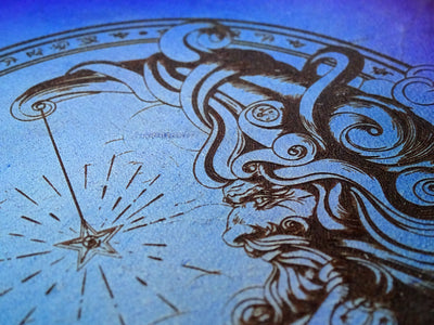 Engraved Man In The Moon  Add-On, Falcon Travelers, Traveler's Notebook Add-on, Lady Falcon, Travelers, Notebook, Traveler's, Journaling, Planner, writing, leather, cover