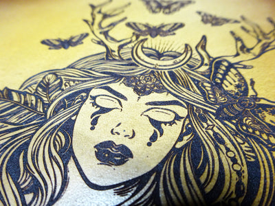 Engraved Dryad Dreams Add-On, Falcon Travelers, Traveler's Notebook Add-on, Lady Falcon, Travelers, Notebook, Traveler's, Journaling, Planner, writing, leather, cover