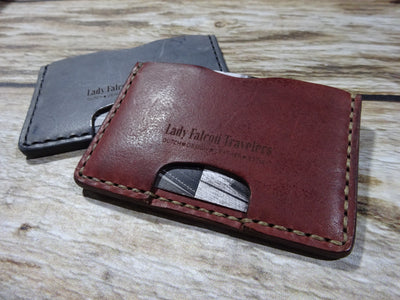 Leather Card holder, Minimalist Design, Falcon Travelers, Leather Accesories, Lady Falcon, Travelers, Notebook, Traveler's, Journaling, Planner, writing, leather, cover