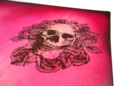 Engraved Roses Are Red Add-On, Falcon Travelers, Traveler's Notebook Add-on, Lady Falcon, Travelers, Notebook, Traveler's, Journaling, Planner, writing, leather, cover