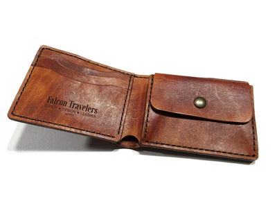 Leather Wallet Billfold, Falcon Travelers, Wallet, Lady Falcon, Travelers, Notebook, Traveler's, Journaling, Planner, writing, leather, cover