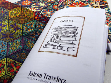 Book Tracker, Design, Falcon Travelers, Notebook insert, Lady Falcon, Travelers, Notebook, Traveler's, Journaling, Planner, writing, leather, cover