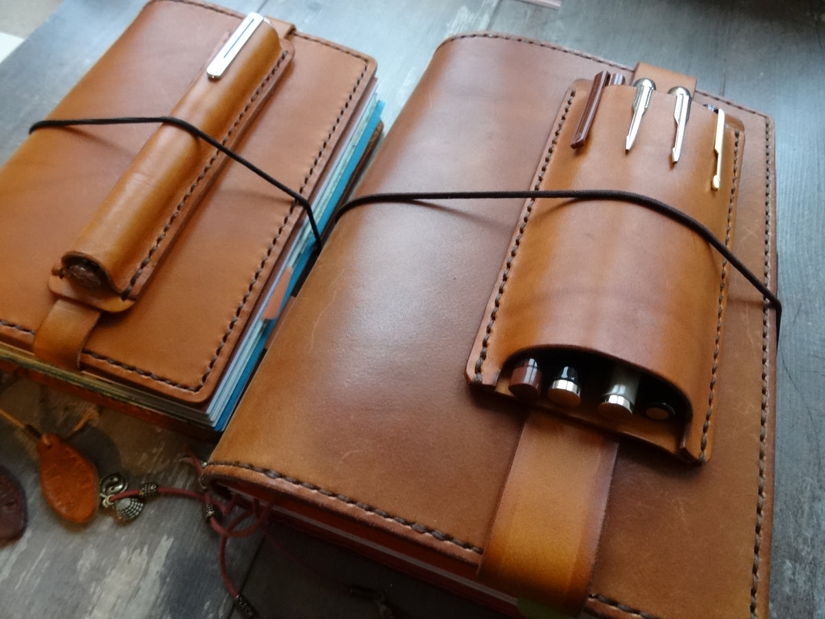 Pen Sleeve with strap, Four Pens - Falcon Travelers
