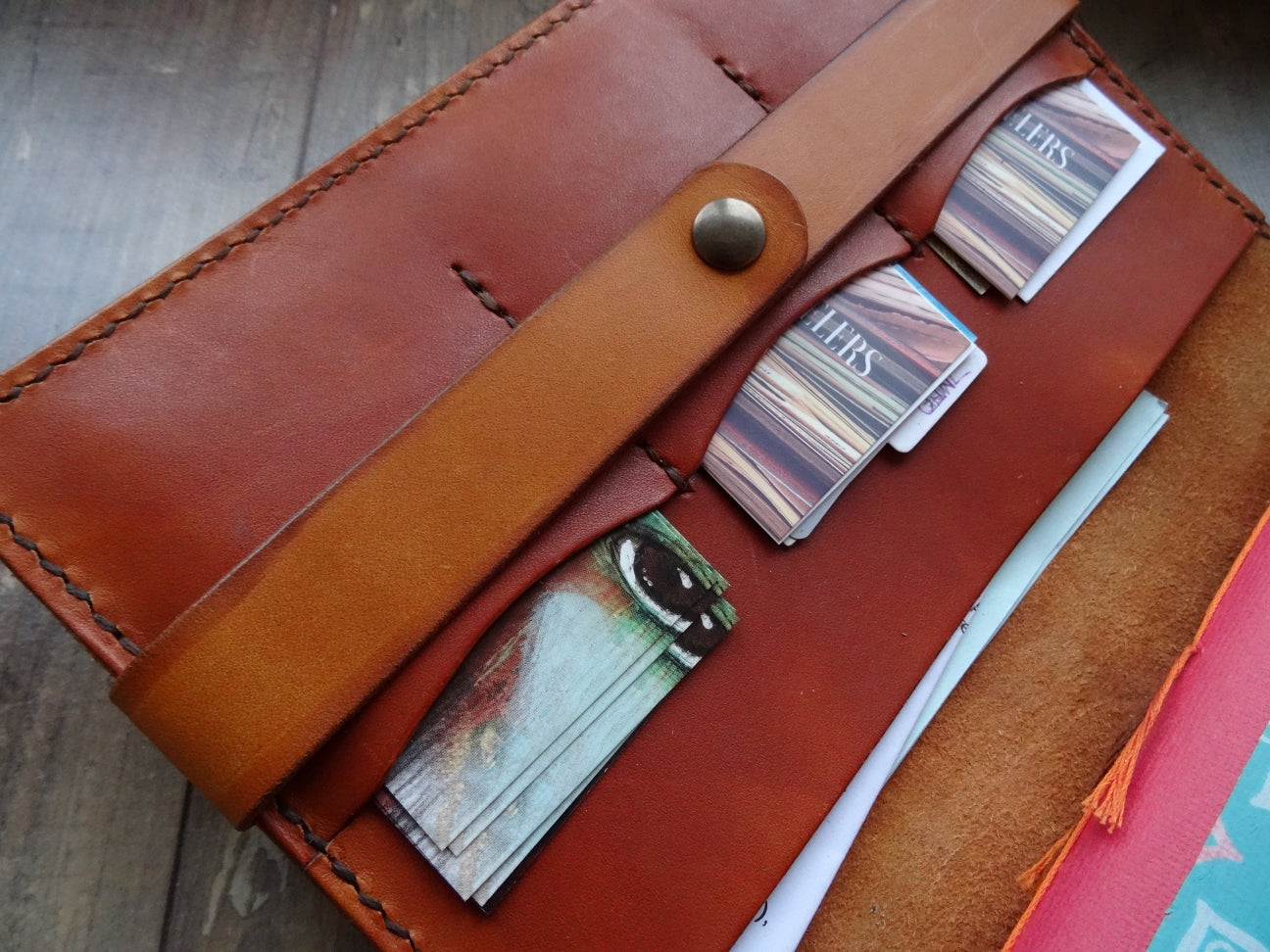 Pen Sleeve with strap, Four Pens - Falcon Travelers