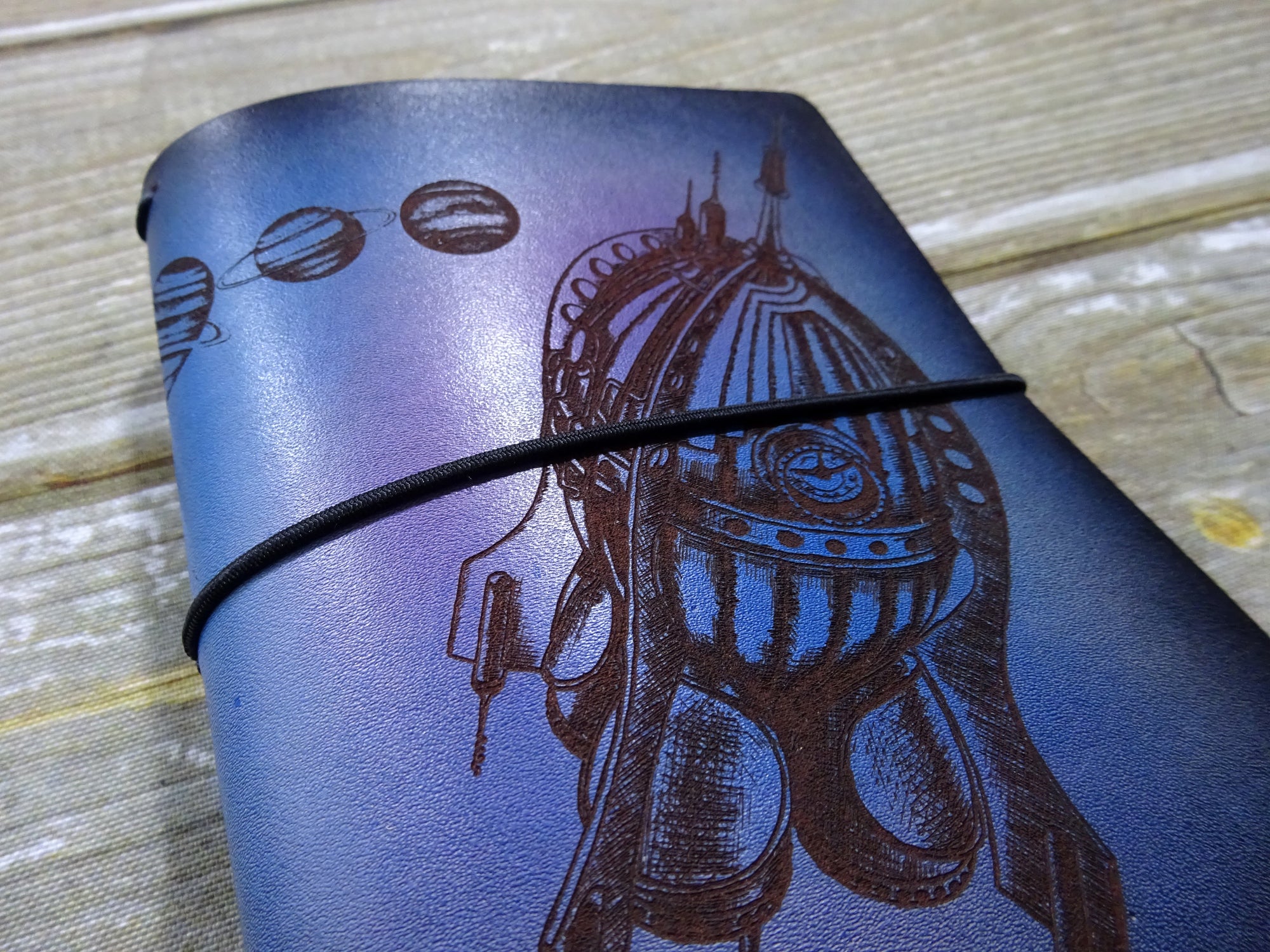 Engraved Mars Mission Add-On, Falcon Travelers, Traveler's Notebook Add-on, Lady Falcon, Travelers, Notebook, Traveler's, Journaling, Planner, writing, leather, cover