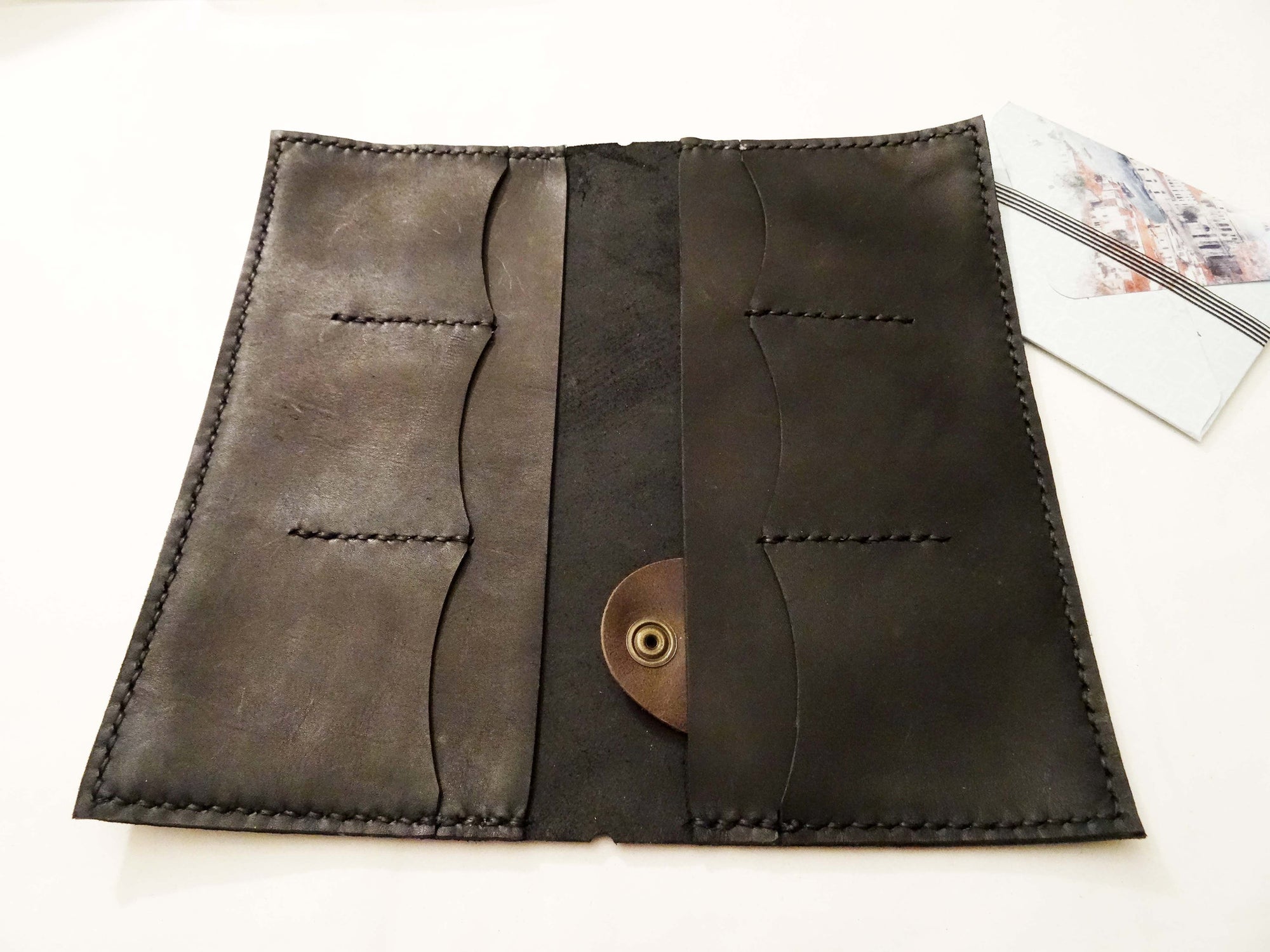 Leather Card Holder for Traveler's Notebooks - Falcon Travelers