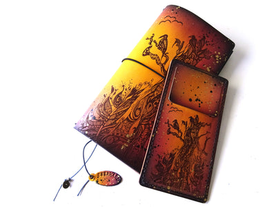 Engraved Raven Tree Add-On - Falcon Travelers