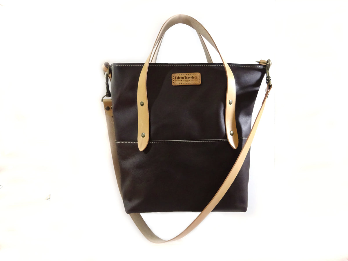 Policy No1, Leather Tote - Falcon Travelers