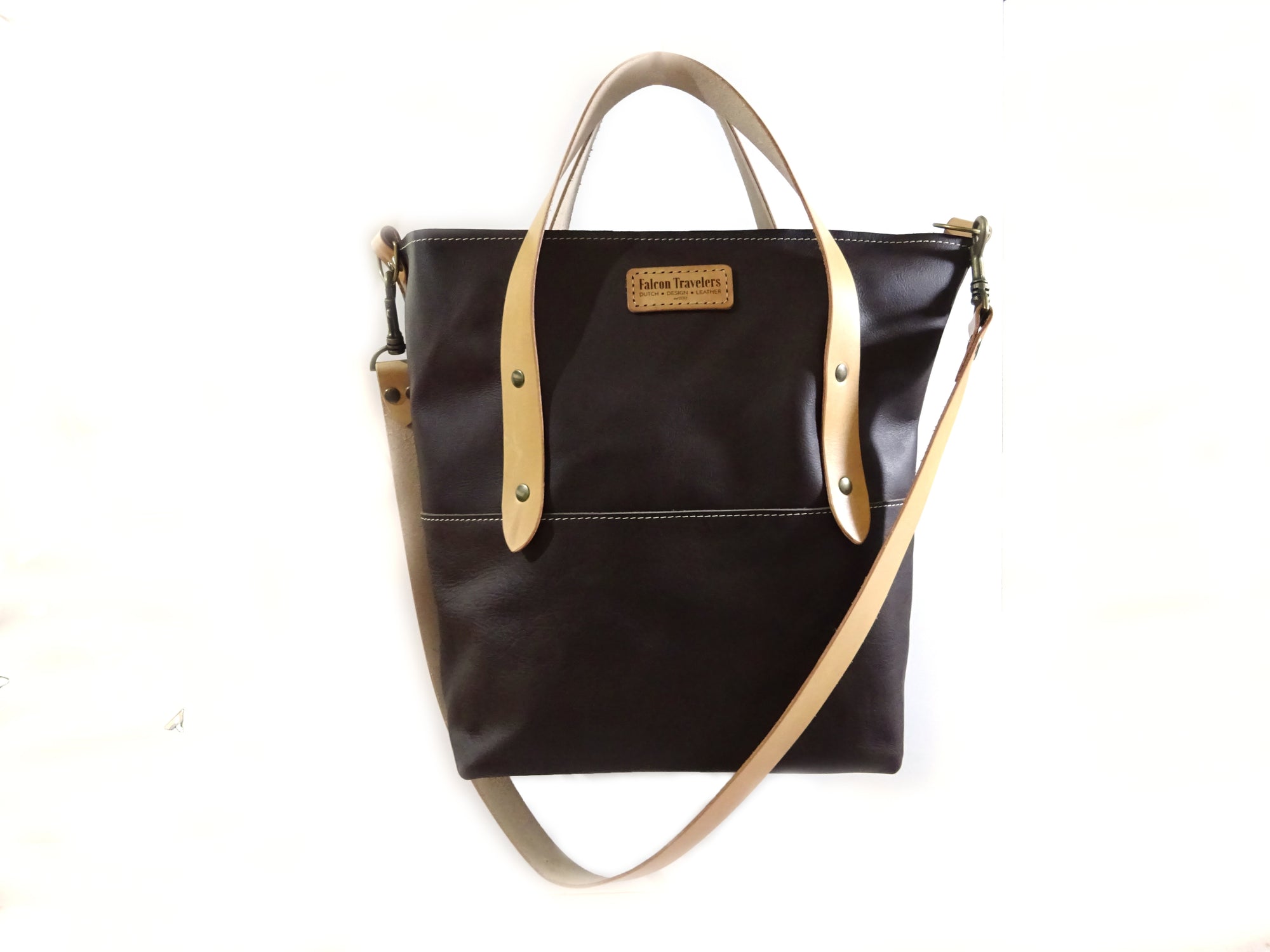 Policy No1, Leather Tote - Falcon Travelers