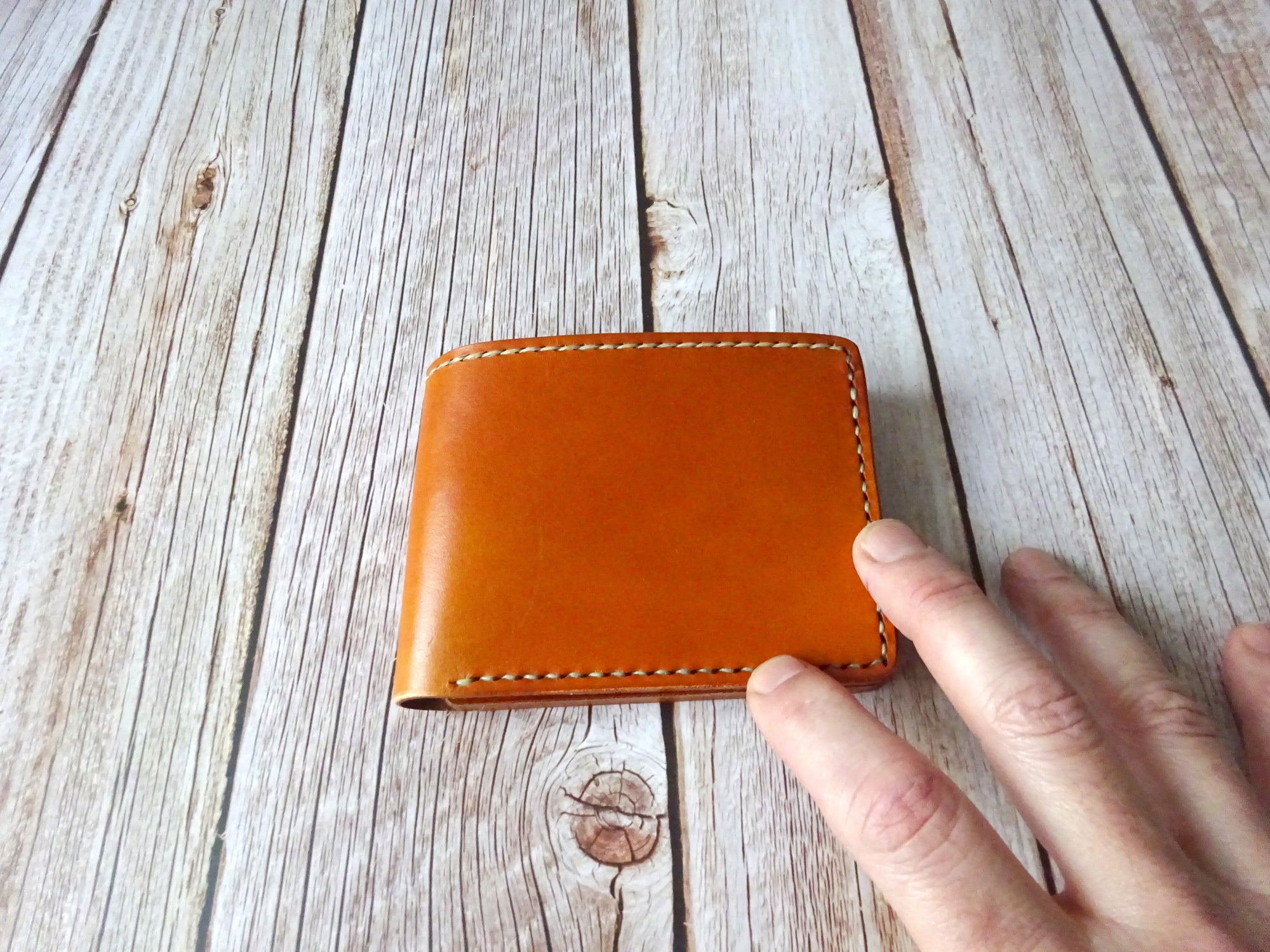 Leather Wallet Bifold with Coin Pocket - Falcon Travelers