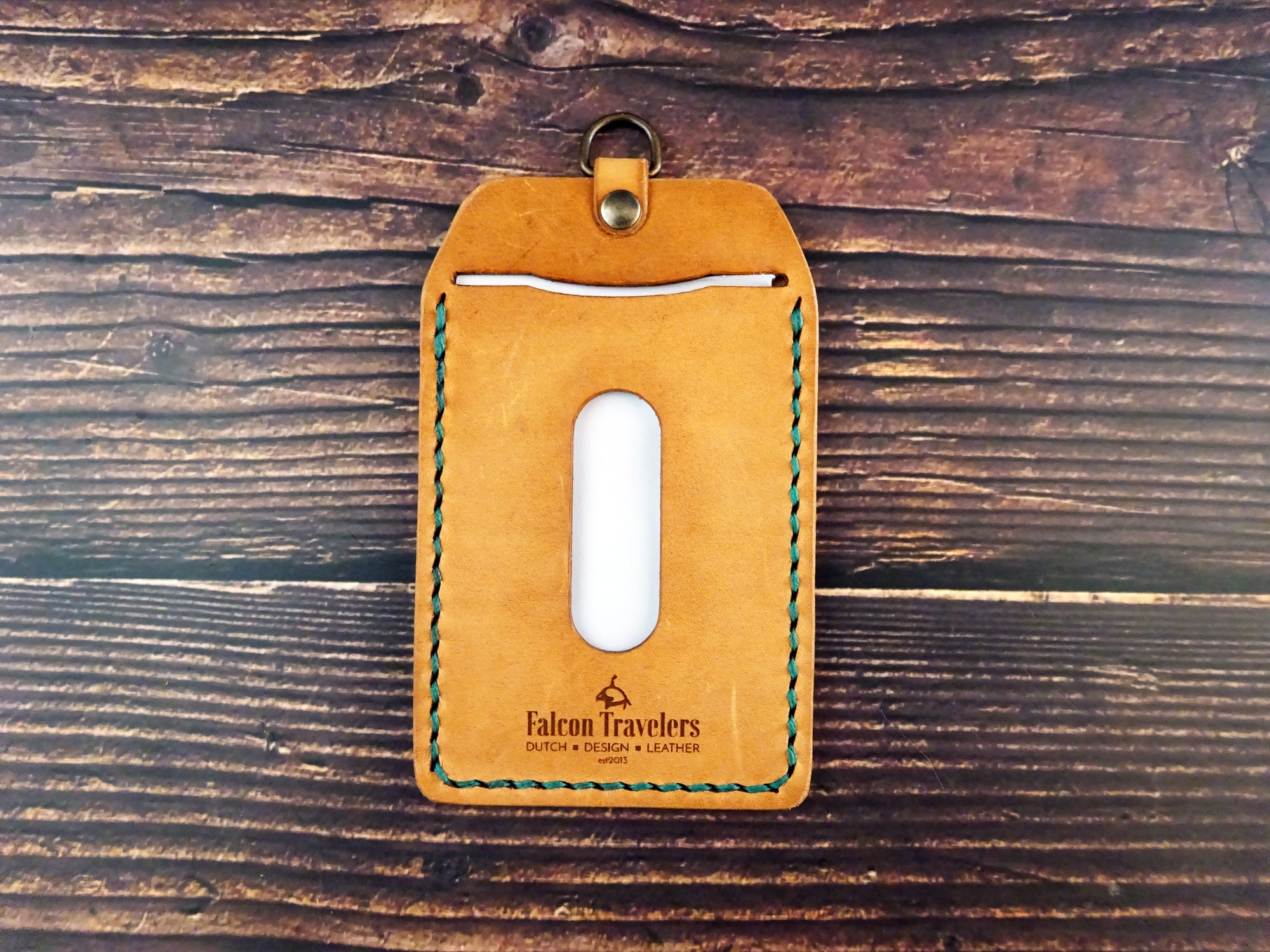 Leather ID card / Badge Holder
