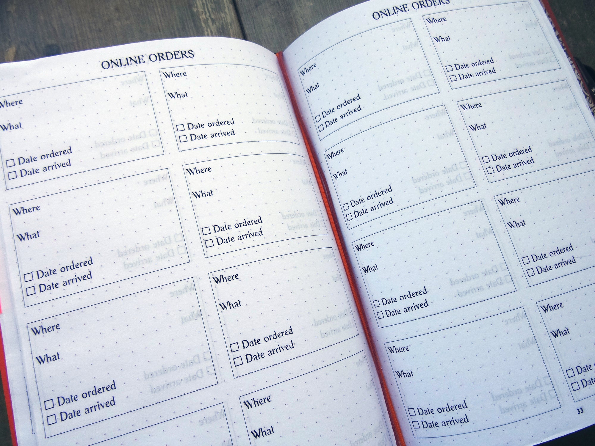 Online Order Tracker, Cardstock - Falcon Travelers