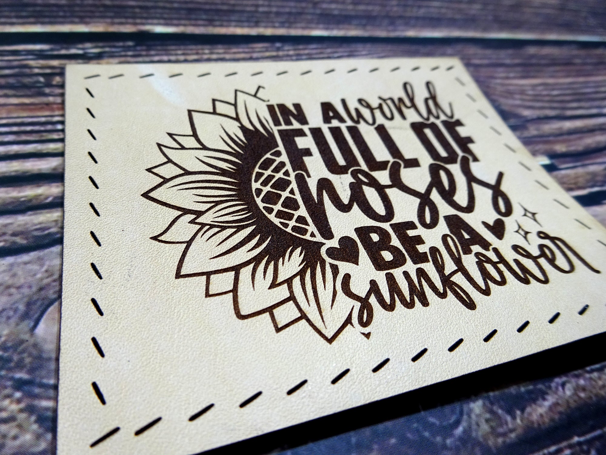 Leather Patch, Be a sunflower