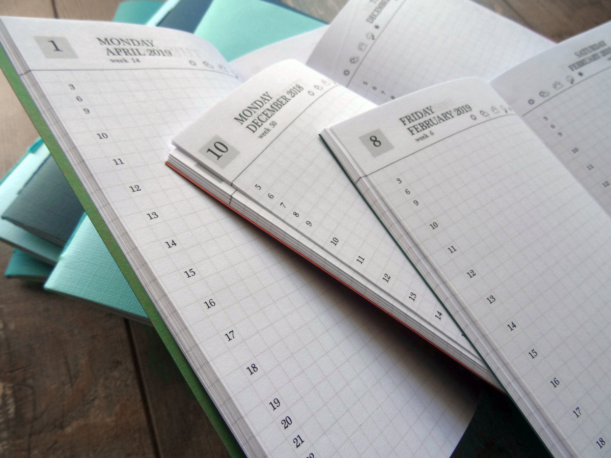 Day per Page Diary, Cardstock - Falcon Travelers