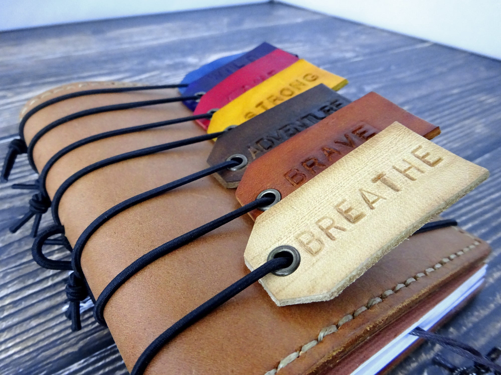 Leather Planner Tag
