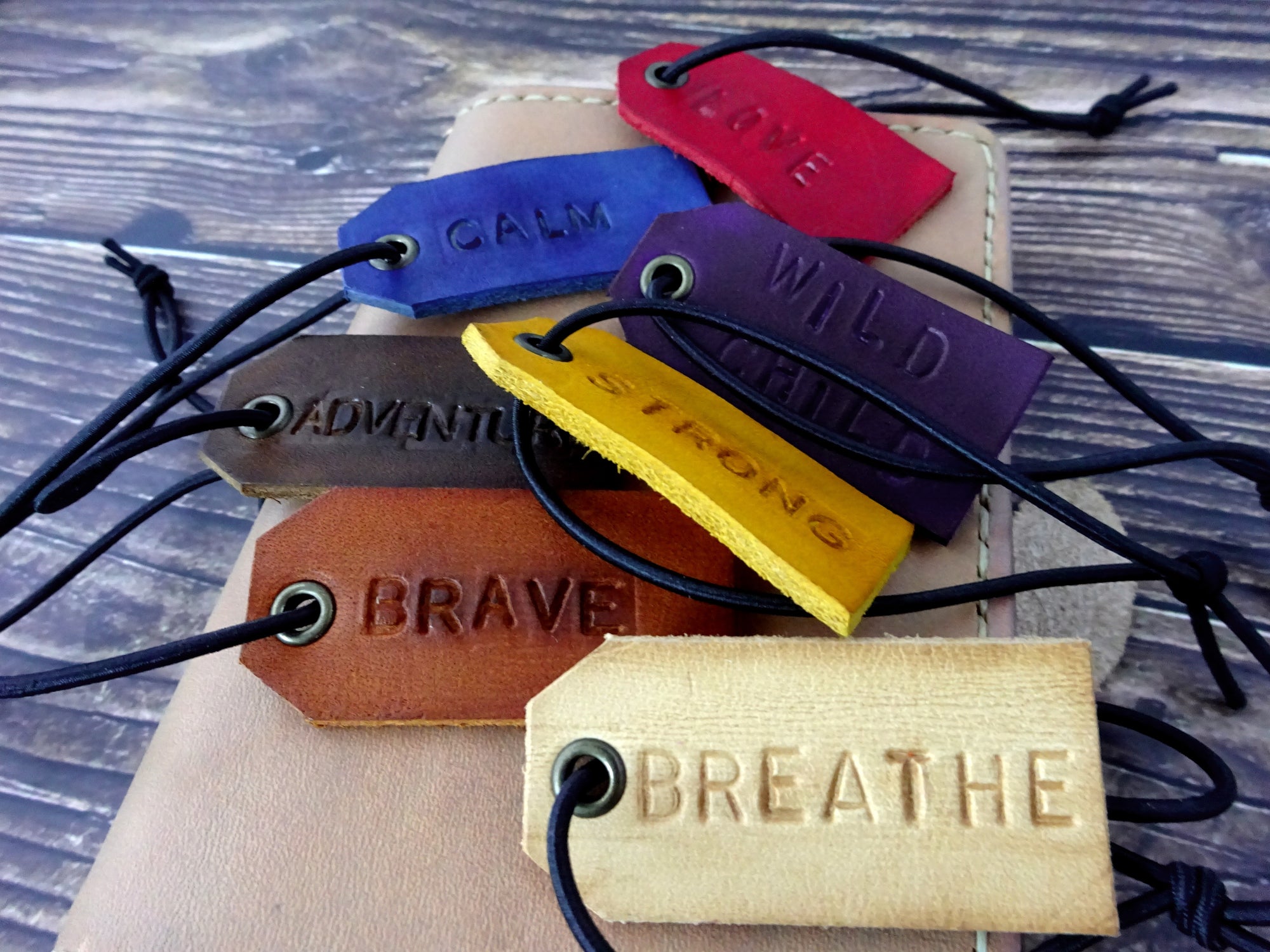 Leather Planner Tag