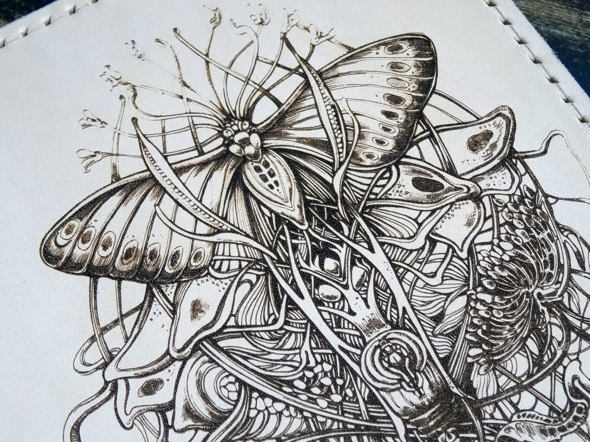 Engraved Metamorphosis Add-On, Falcon Travelers, Traveler's Notebook Add-on, Lady Falcon, Travelers, Notebook, Traveler's, Journaling, Planner, writing, leather, cover