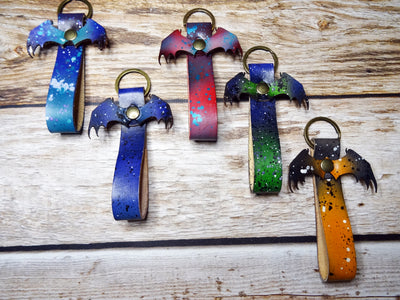 Leather Key-Fob, Dragon Wings, Falcon Travelers, Leather Accesories, Lady Falcon, Travelers, Notebook, Traveler's, Journaling, Planner, writing, leather, cover