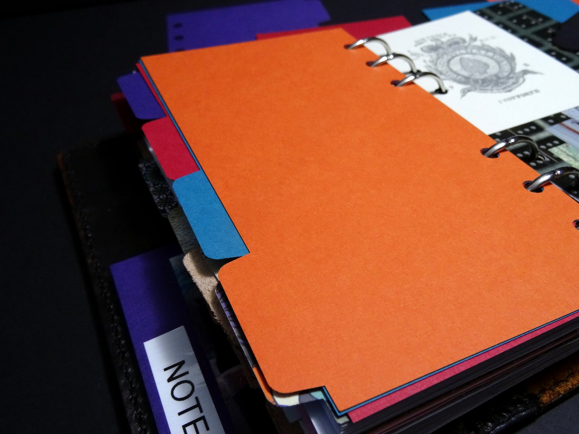 Ringbound Dividers, Cardstock, Falcon Travelers, Notebook insert, Lady Falcon, Travelers, Notebook, Traveler's, Journaling, Planner, writing, leather, cover