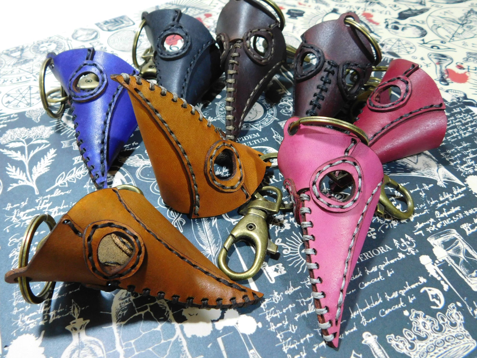Leather Key-Fob, Plague Doctor - Falcon Travelers
