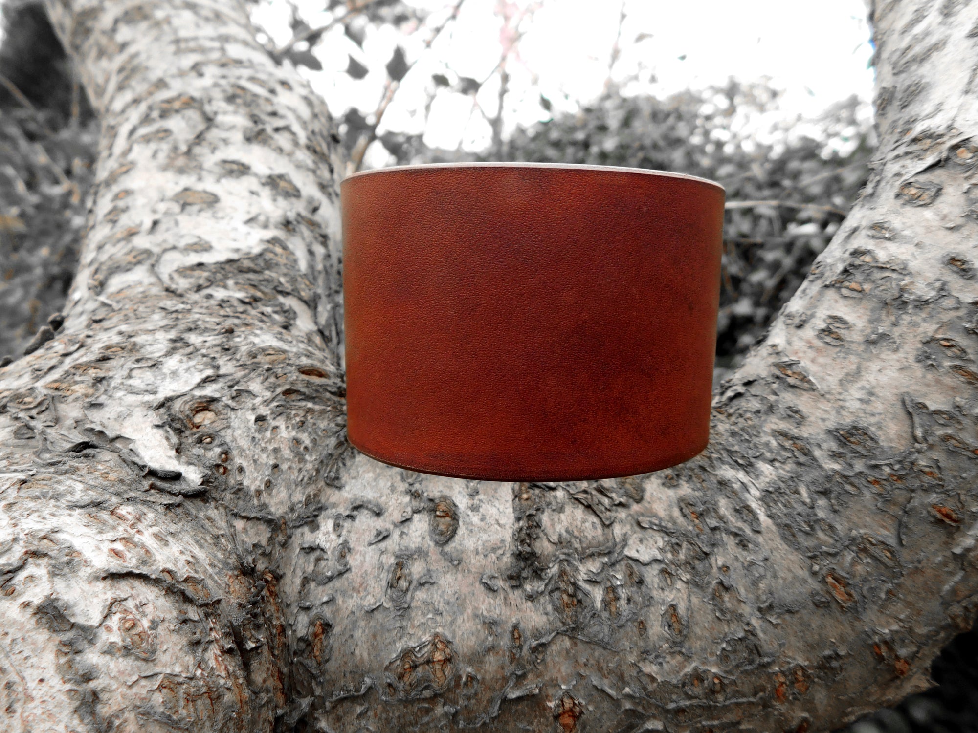 Wide Leather Bracelet / Cuff