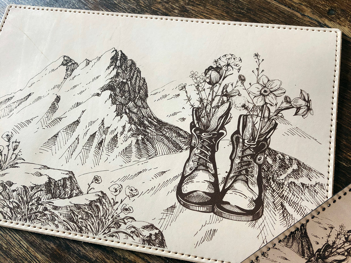 Engraved Boots in the Mountains Add-On - Falcon Travelers