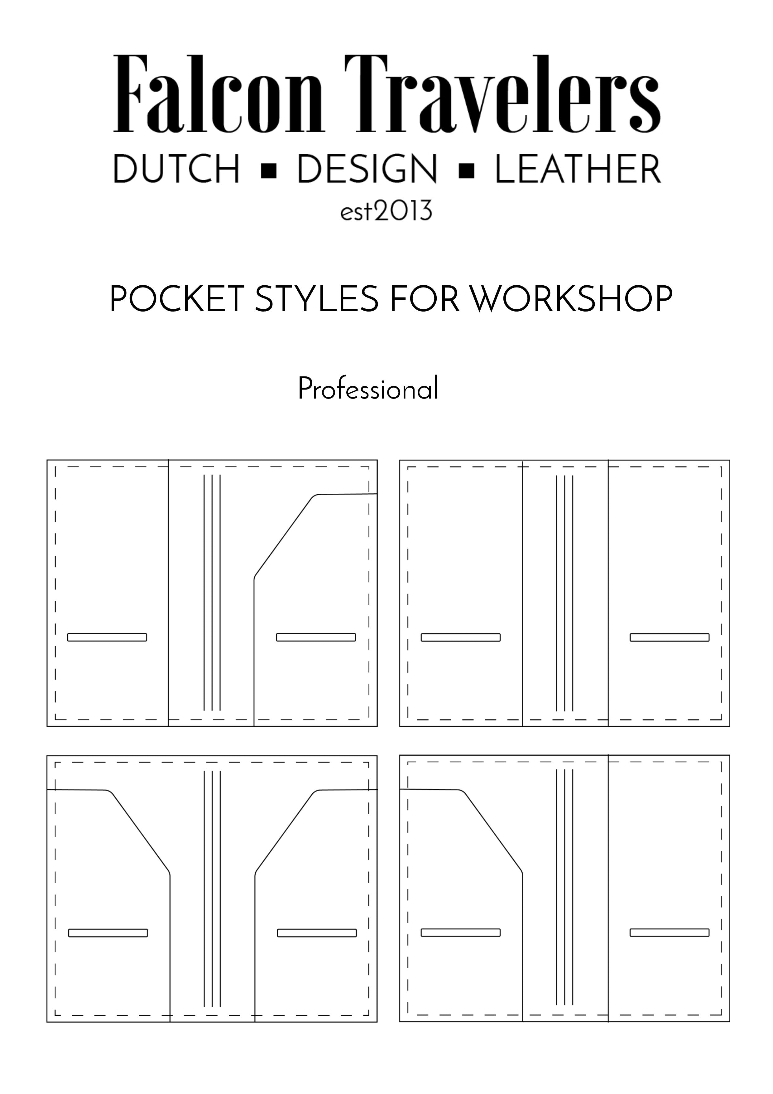 Workshop Make your own Travelers Notebook, Professional style, Kit - Falcon Travelers